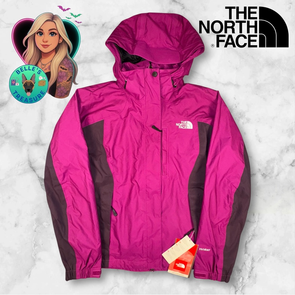 The‎ North Face HyVent Coat Medium Orchid Purple Varius Guide Jacket Softshell